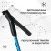 Skiing aluminum sticks, adjustable length 100-130 cm