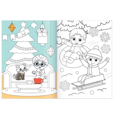 Coloring New Year's set “A holiday comes to us”, 6 pcs 12 pcs.-5