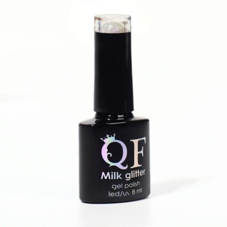 Gel nail polish, Milk Glitter, 3 phase, 8ml, LED/UV, Transparent color (11)-8