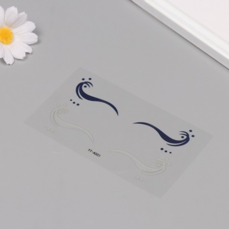 Plastic sticker on the face "arrow. Wave" 13x13.5 cm-2