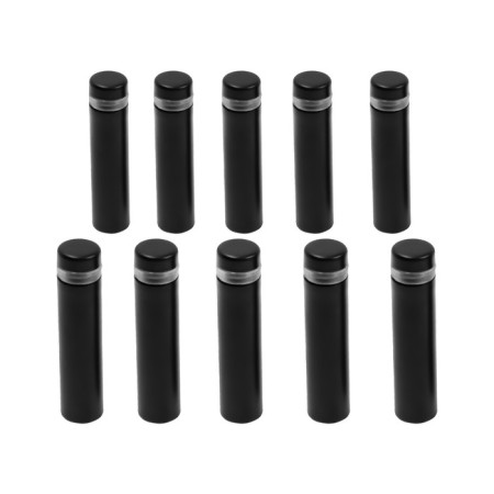 Remote holder for plates, 12x50 mm, black color, set 10 pcs.