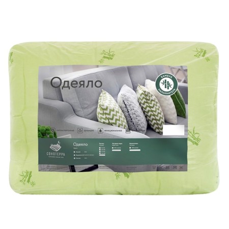 Bamboo blanket 140x205 cm, polyester fiber 200 g/m, PE 100%-6