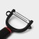 Vegetable cleaning of Digma, 17 cm, stainless steel, black color, red