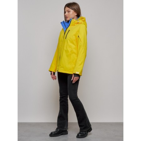 Ski jacket female, size 46, yellow color-11