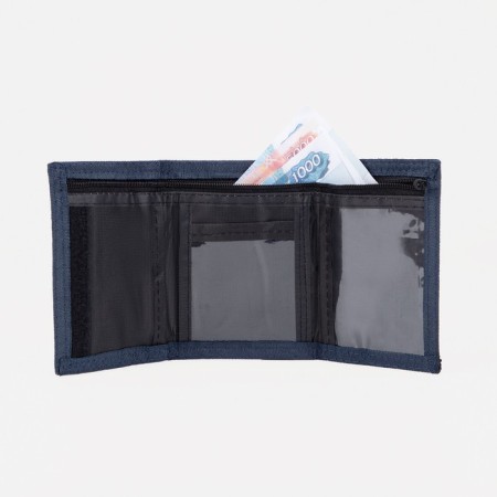 Velcro wallet, blue color-3