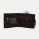 Male purse on a magnet, department for bills, for maps, for coins, brown color