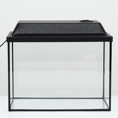 Aquarium rectangular "atall" with a lid, 24 liters, 40 x 21 x 29/34 cm, black-1