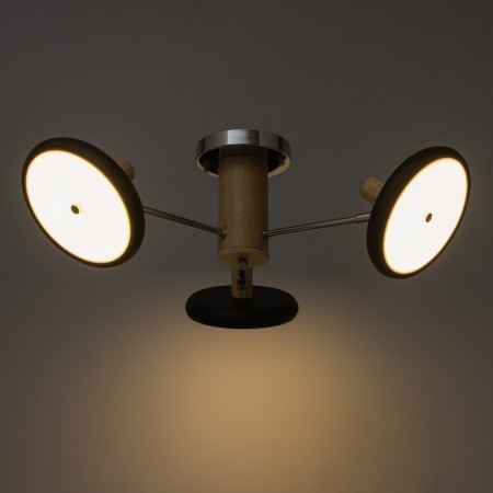 Julia chandelier 3XLED 72W 3000-6000K black-chromium 62x62x22 cm-2