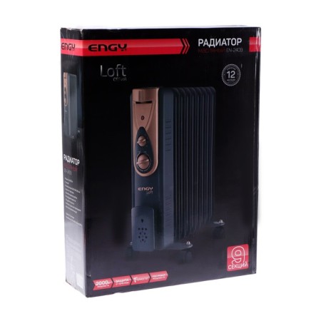 ENGY EN-2409 Loft heater, oil, floor, 2000 watts, 20 m², black-4