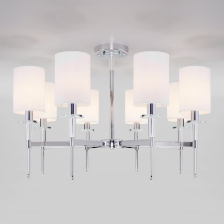 Ceiling chandelier with lampshades Brielle, 40W, E14, 81.5x81.5x53.5 cm