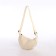 Youth bag with zipper, milk color