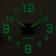 Watching interior watches, 3D "cardo", silent, sticker, large, D-70 cm, luminous