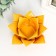 Ceramics candlestick on 1 candle "Rose leaves" D-4.2 cm yellow 13x13x9 cm