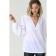 Women's blouse with a deep neckline, size 44