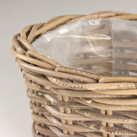 Kashpo wicker, 30x17khn15cm, gray, rattan-1