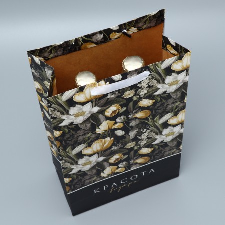 Gift package for two bottles, packaging, “beauty inside”, 35 x 20 x 9 cm-2