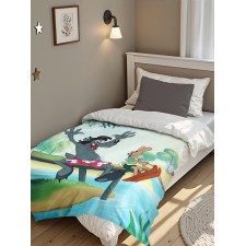 Plaid well, wait, 100x150 cm, fleece 160g/m2, 100% p/e