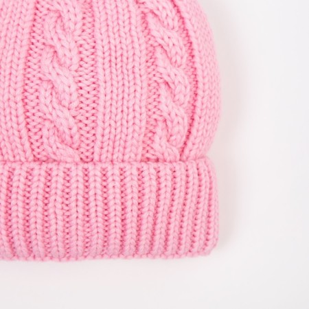 Hat for girls, pink color, size 52-54-1