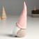 Polystone souvenir "Santa Claus in a pink cap, the cap pulled over" 8.5x8x20.5 cm