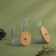 Organizer for storage "Bamboo", with a lid, 15.5 × 8.5 × 12 cm, in a cardboard box, the color is transparent/brown