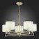 Suspended EVOLUCE lamp. Sle105803-05. Danae. 5x40 watts, E14, 68.5x68.5x37 cm, matte gold color