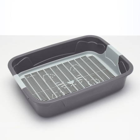 Toilet with a grid, 45x34x15 cm, gray-2