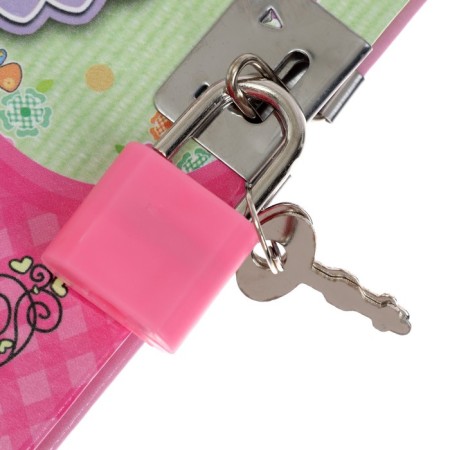 Notebook Gift Book on the lock, A6+, 50 sheets, line, "Butterfly", mix-4