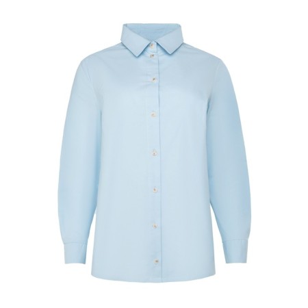 Women's shirt minku: classic color Blue, size 46