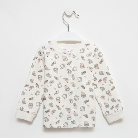 Nursery blouse, milk/hedgehogs, height 68 cm