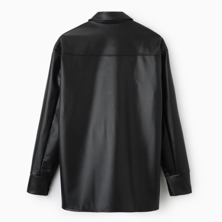 Women's shirt from eco -leather Mist, p. 46, black-9