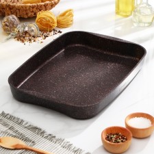 Baking sheet Granit Ultra, 40 × 29.5 × 5 cm, anti -stick coating, burgundy color