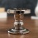 Glass of glass per 1 candle "Podium" silver chrome 8.5x8.5x8.5 cm