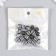 Beads for creativity plastic "Black and white cylinder" set of 20 pcs 1x1.2x1.2 cm