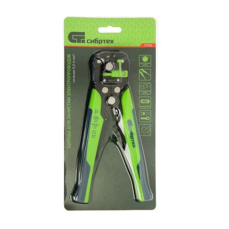 Forceps for stripping the Sibrtektekh electrical wires 17734, the function of cutting wires, 0.2-6 mm-2