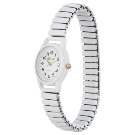 Women's watches, d-2.8 cm, metal strap, white-1