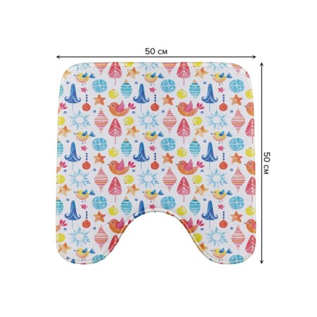 Rigid Jewelry toilet rug, anti -slip, size 50x50 cm-1