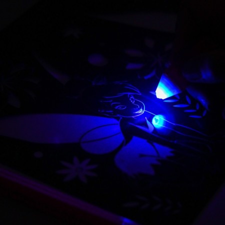 Set for drawing in the dark, tablet A4, Fairies: Din-Din-2