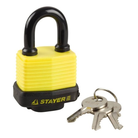 The castle of the hinged Stayer Master, all -weather, 50 mm, plastic protection, hardened puff