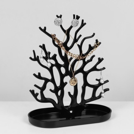 Stand for jewelry "Tree", 24 × 12 × 30 cm, black color-1
