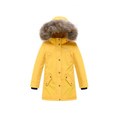 Winter park for a girl, height 116 cm, yellow color