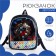 Baby backpack on lightning, blue color