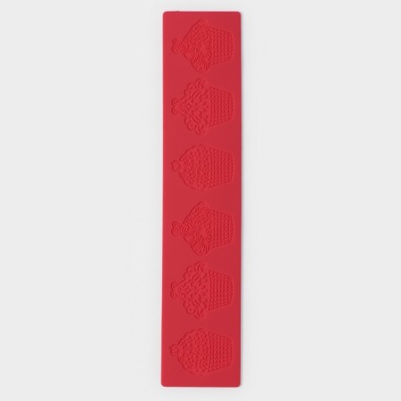 AISISING Rug “Pirrotes”, silicone, 37.5 × 8 × 0.1 cm, red color-1