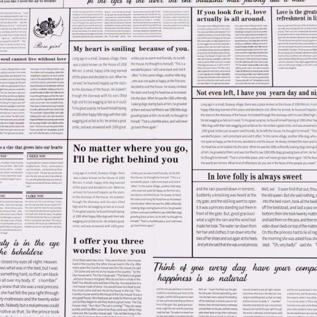 Matal film double -sided "newspaper" pink, 0.58 x 0.58 m-3