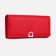 Women's wallet on magnets, red color