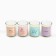Interior candle in a glass "for you", size 6x5x5cm, mix