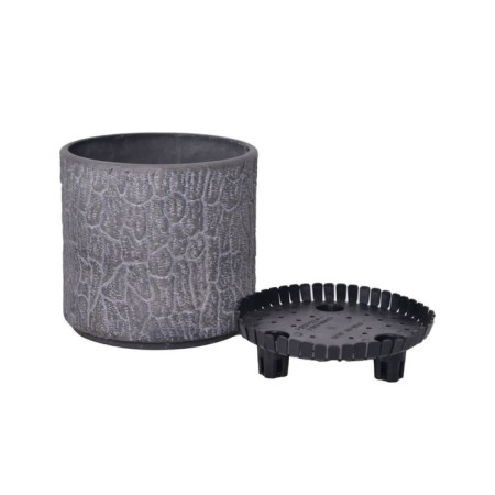 Round pot for flowers, 4 liter light gray 20.5x20x20cm-2