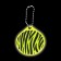The reflective element "Zebra pattern", bilateral, 5 × 5.7 cm, color mix