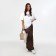 Bag Female Tout with zipper, beige color
