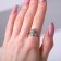 Ring "Hook", the color of silver, dimensionless