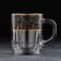 Glass mug "Marble. Black ", 200 ml